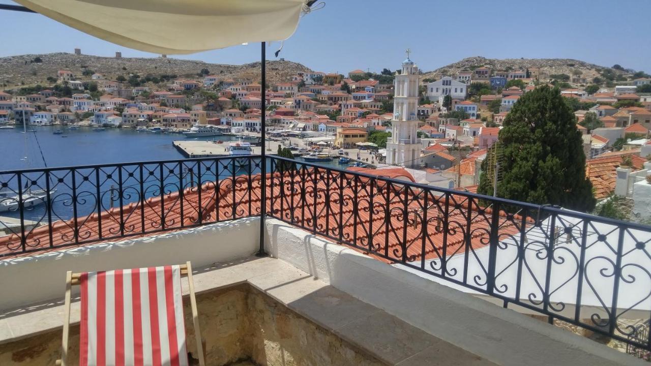 Rosalia Apartments Chalki Town Exterior foto